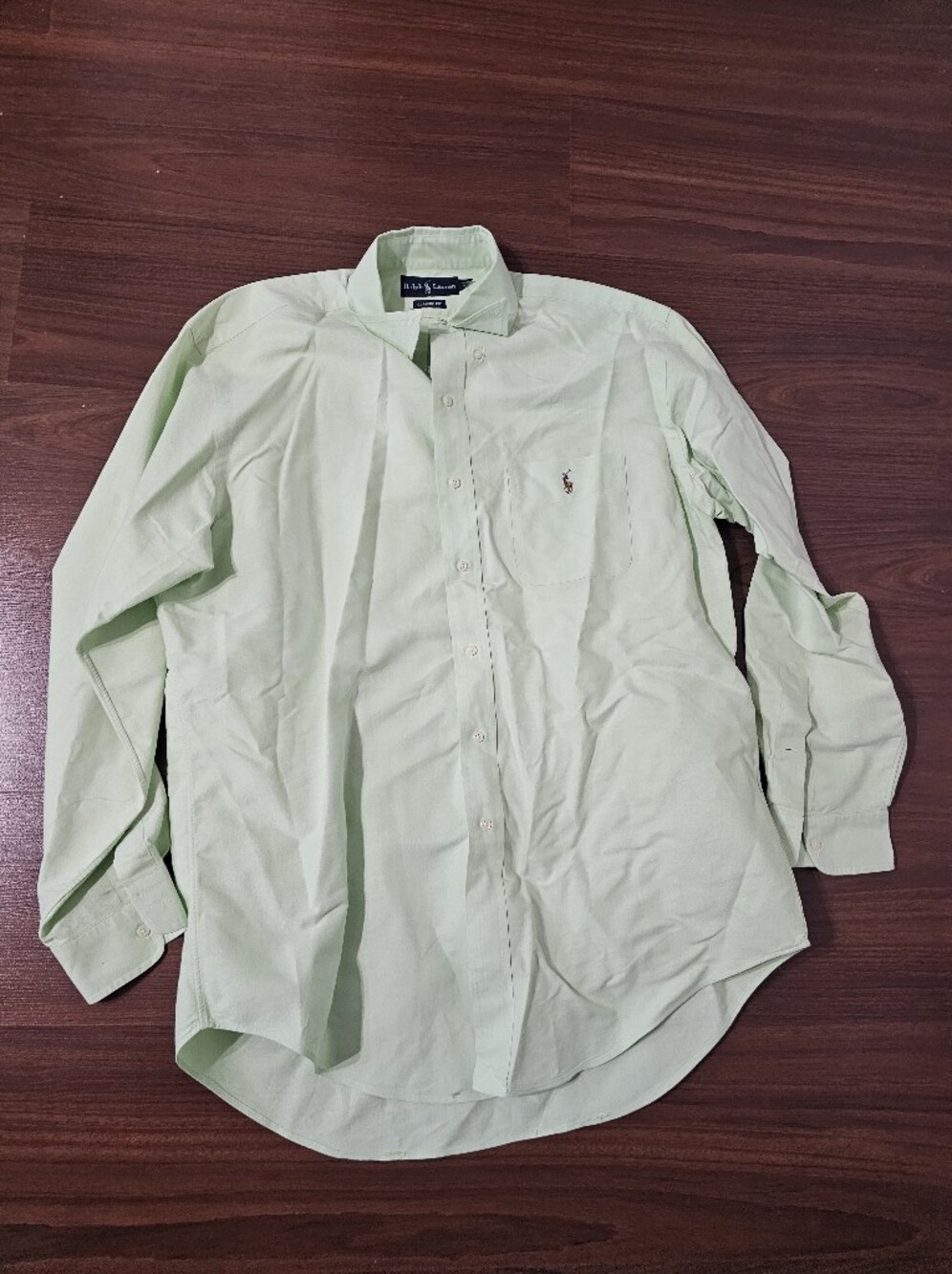 Ralph Lauren Light Green Oxford Button-Down Shirt